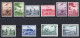 1937 AND 1940. KINGDOM OF YUGOSLAVIA,LANDSCAPES AND CITIES,10 AIRMAIL STAMPS,MNH - Luftpost