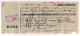 1940. KINGDOM OF YUGOSLAVIA,SERBIA,VALJEVO,CHEQUE,BILL OF EXCHANGE,13.50 DIN REVENUE IMPRINTED STAMP,USED - Chèques & Chèques De Voyage