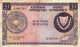 Cyprus 1 POUND 1961 F-VF P-39a "free Shipping Via Registered Air Mail" - Zypern