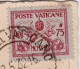 MARCOPHILIE - TIMBRE POSTE VATICANE 75  - CACHET POSTAL CITTA DEL VATICANO - 1932 - SUR CARTE ROMA PONTE CASTEL S.ANGELO - Lettres & Documents