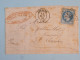 BT7  FRANCE BELLE LETTRE 1868 AVALLON A  ST FLORENTIN + NAPOLEON N° 29 +GC 256 + AFF. INTERESSANT++ - 1863-1870 Napoléon III Lauré