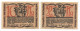 Notgeld Seriennotgeld Fa. Carl Günther Treffelt Großbreitenbach In Thüringen 10 + 20 Pfg. - Collections