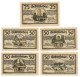 Notgeld Seriennotgeld Gatersleben 1921 4x 50 + 1x 75 Pfg. Max U. Moritz - Collections