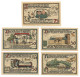 Notgeld Seriennotgeld Gatersleben 1921 4x 50 + 1x 75 Pfg. Max U. Moritz - Collections