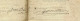Delcampe - 1847 CONTRAT Sign. ROULAGE ACCELERE TRANSPORT VOITURE A CHEVAUX De Montélimar  4 PAGES ETAT CORRECT REPARATION SCOTCH - 1800 – 1899