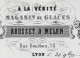 1853  AMEUBLEMENT GLACES ENCADREMENT « A La Vérité » Bousset & Melon à Lyon Pour Madame  (la Comtesse) De La Fléchère V. - 1800 – 1899