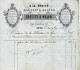 1853  AMEUBLEMENT GLACES ENCADREMENT « A La Vérité » Bousset & Melon à Lyon Pour Madame  (la Comtesse) De La Fléchère V. - 1800 – 1899