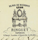 1869 ENTETE TAPISSERIE SIEGES TABLES RIDEAUX   Ringuet à Lyon Pour Madame La Comtesse De La Fléchère V.SCANS - 1800 – 1899