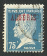 Error  France / Algerie  1924 -- The Number "5" And The Letter "E" Are Broken. - Oblitérés