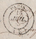 1836 - Enveloppe Pliée De Paris Vers CHARLEROY Charleroi, Belgique - Taxe 8 - LFR3 - Cad Arrivée - 1801-1848: Vorläufer XIX