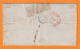 Delcampe - 1836 - Enveloppe Pliée De Paris Vers CHARLEROY Charleroi, Belgique - Taxe 8 - LFR3 - Cad Arrivée - 1801-1848: Précurseurs XIX