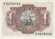 ESPAÑA. 2 BILLETES CORRELATIVOS DE 1 PESETA 1953. Marqués De Santa Cruz, Serie V. Pick 144. SC. (004) - 1-2 Peseten