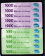 2 Pcs   500-1000 Fcfa Carte De Recharge Azur Sample Card Unused - Collections