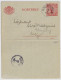 SUÈDE / SWEDEN - 1917 - Letter-Card Mi.K13 10ö Red (d.1114) Used HALMSTAD To SVEG - Reprinted- Very Fine - Enteros Postales