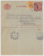 SUÈDE / SWEDEN - 1918 - Letter-Card Mi.K13 10ö Red (d.218) Uprated Facit 72 - Used  To STOCKHOLM - Entiers Postaux