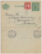 SUÈDE / SWEDEN - 1919 - Letter-Card Mi.K11 5ö Green (d.1016) +Facit 82 From VISBY To STOCKHOLM - Entiers Postaux