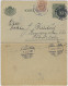 SUÈDE / SWEDEN - 1919 - Letter-Card Mi.K12 7ö Grey-green (d.618) +Facit 73 (defect) Used In STOCKHOLM - Re-printed - Postal Stationery