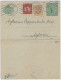 SUÈDE / SWEDEN - 1921 - Letter-Card Mi.K11 5ö Green (d.417) Uprated Facit 73 & 83 Used STOCKHOLM To NYKVARN - Re-printed - Entiers Postaux