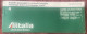 ALITALIA ,LINEE AEREE ITALIANE, ,TICKET ,1972 - Europe