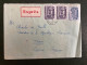 LETTRE EXPRES Pour FRANCE Charles DE GAULLE Président De La République Française TP 2,50 Zt X2 + 2 Zt OBL.24-3 1964 POL - Covers & Documents