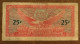 USA MPC 25 Cents Military Payment Series 641 VF Banknote Note 1964 Using In Vietnam Viet Nam - Plate # 8 / 2 Photos - 1965-1968 - Series 641