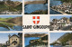 St Gingolph Multi Vues Douane Auto Americaine Moto 4 CV Renault  Flamme Thonon Les Bains - Saint-Gingolph