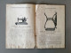 Instructions Pour L'emploi Des Machines à Coudre " Singer " 27K Et 28K à Navette Vibrante 1909 - Machines