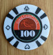 GETTONE, TOKEN, FICHE CASINO' LIPICA/LIPIZZA (SLOVENIA) 100 LIRE Colore ROSSO - Casino