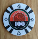 GETTONE, TOKEN, FICHE CASINO' LIPICA/LIPIZZA (SLOVENIA) 100 LIRE Colore ROSSO - Casino