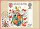 Carte Maximum (FDC) - Royaume-Uni (Écosse-Édimbourg) (17-1-1984) - Armes De Richard III. Fondateur (Recto-Verso) - Cartas Máxima