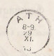 TP 118 Perforé/perfin Sur Reçu - Cfr Au Dos  Obl. Ath Le 29 XI 1913 - 1909-34