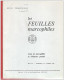 LES FEUILLES MARCOPHILES  - Publication Trimestrielle N°210 3ème Trimestre 1977 - Français (àpd. 1941)