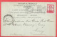 CP Commerciale Obl ANTWERPEN Gent Tentoonstelling 1913 TP Perforé GRISAR MARSILY  Vers France - 1909-34