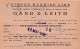 CP Commerciale GIBSON RANKINE LINE 11 Place Du Dock Trajet  Vapeur Entre GAND Et LEITH  TP Perforé !  Obl 10 V 1932 - 1909-34