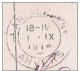 1914 1918 CP Obl ANTWERPEN ANVERS Le 1 IX 1914 - Zone Non Occupée