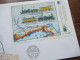 Finnland 1987 Block Motiv Eisenbahn / Zug / Dampflok / 2 Verschiedene FDC / Stempel - Trains