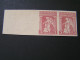 GREECE 1917 Provisional Goverment Issue 3Δ Imperforate Pair On Watermarked Paper MLH.. - Unused Stamps