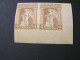 GREECE 1917 Provisional Goverment Issue 4Δ Imperforate Pair Never Issued  MNH.. - Nuovi