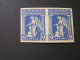 GREECE 1917 Provisional Goverment Issue 10Δ Imperforate Pair   MLH.. - Unused Stamps