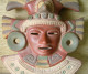 Aztec Eagle Warrior Ceramic Wall Mask - Art Précolombien & Améridien