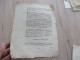 Proclamation Du Roi 21/09/1790 Rentes Des Maisons Religieuses En L'état - Gesetze & Erlasse