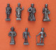 Lot De 7 Figurines - Les Rois De France - Editions Atlas - Marque Starlux - De Clovis à Louis XII - En Métal Et Bon état - Starlux