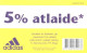 Latvia:Used Phonecard, Lattelekom, 2 Lati, Adidas Advertising, 2004 - Letland