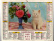 Calendrier Almanach Des P.T.T. 1972 Avec Chiot Et Chaton - Complet Région Nord De La France - Big : 1971-80