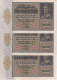 TRIO CORRELATIVO DE ALEMANIA DE 10000 MARK DEL AÑO 1922 CON LETRA J SIN CIRCULAR (UNC (ondulados) (BANKNOTE) - 10000 Mark
