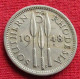 Southern Rhodesia 3 Pence 1948 KM# 20 Lt 762 *VT Rodesia Do Sul Rhodesie - Rhodesia