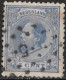 Gebroken E Van CEnt In 1872 Koning Willem III 5 Cent Blauw NVPH 19 D - Plaatfouten En Curiosa