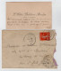 VP22.206 - 1910 - Enveloppe & CDV - Carte De Visite De M. L'Abbé Philibert MOULIN Curé De LUCHAPT - Cartes De Visite