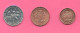 Giamaica Jamaica 1 + 5 + 10 Cents  1990 E 1995 Brass E Aluminum Coin - Jamaique