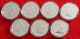 Cook Islands Set Of 7 Coins: 1 Dollar 2009 "7 Wonders Of Portugal" PROOF-LIKE - Cookeilanden